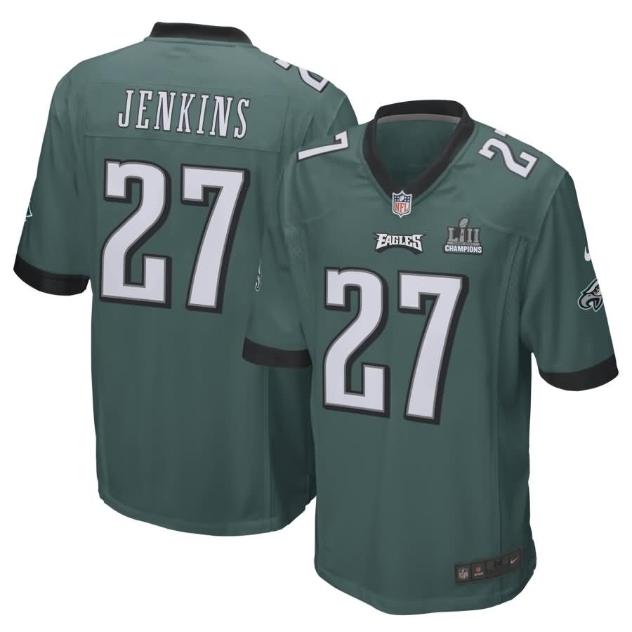 Malcolm Jenkins Philadelphia Eagles Nike Super Bowl LII Champions Patch Game Jersey - Midnight Green