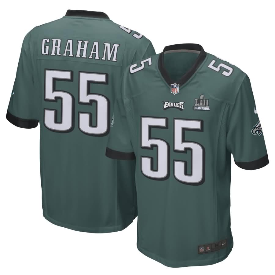 Brandon Graham Philadelphia Eagles Nike Super Bowl LII Champions Patch Game Jersey - Midnight Green