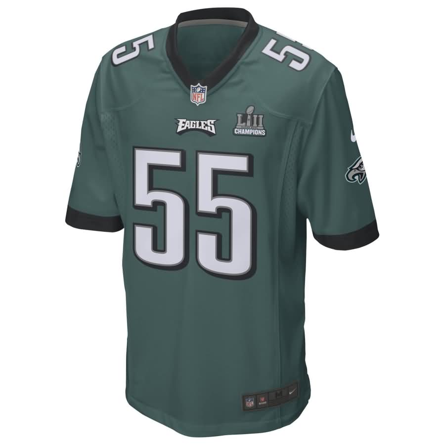 Brandon Graham Philadelphia Eagles Nike Super Bowl LII Champions Patch Game Jersey - Midnight Green