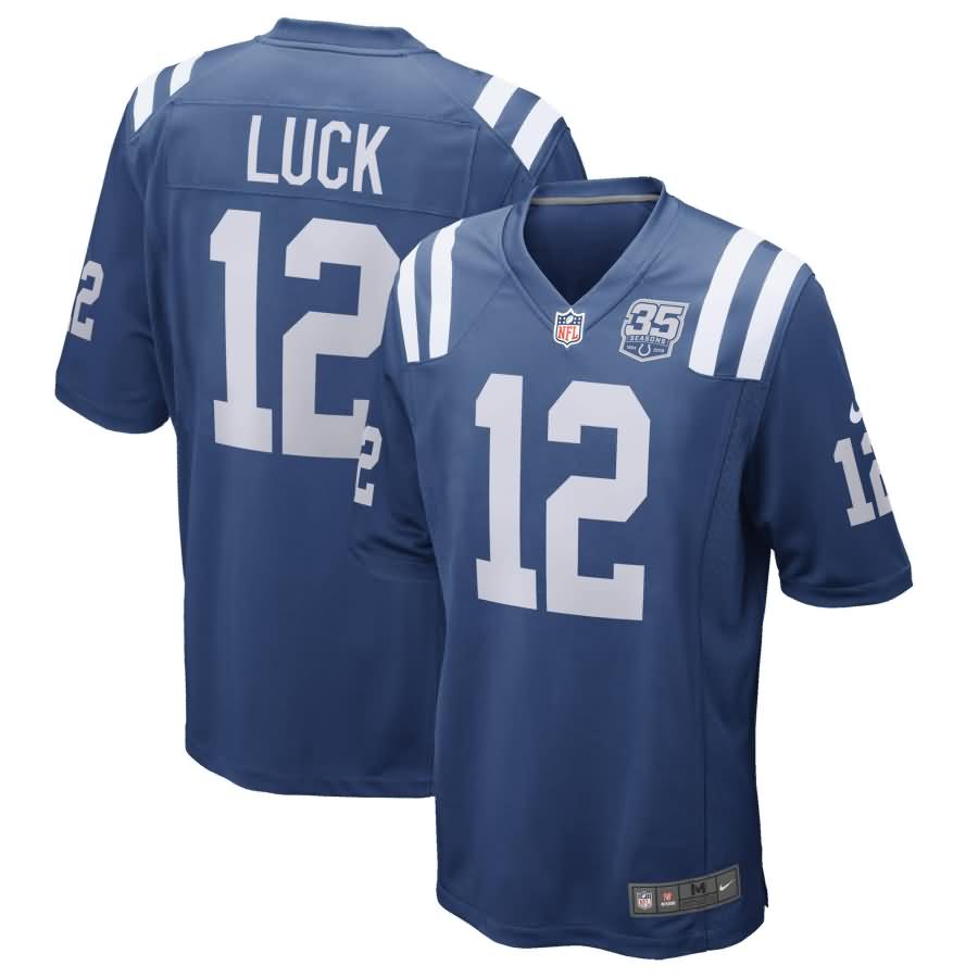 Andrew Luck Indianapolis Colts Nike 35th Season Game Jersey - Royal