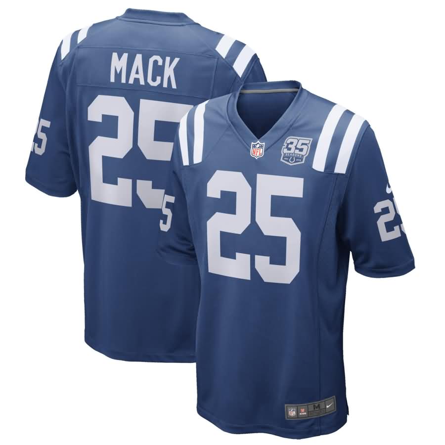 Marlon Mack Indianapolis Colts Nike 35th Season Game Jersey - Royal