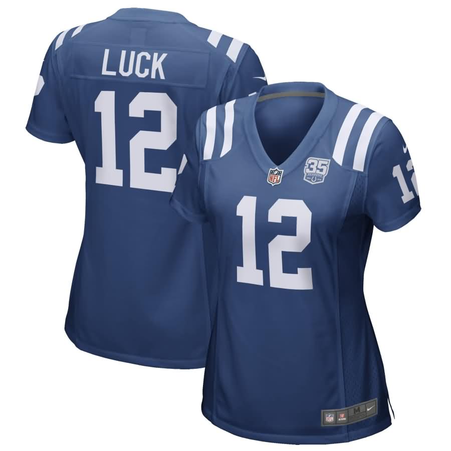 Andrew Luck Indianapolis Colts Nike Women's 35th Season Game Jersey - Royal