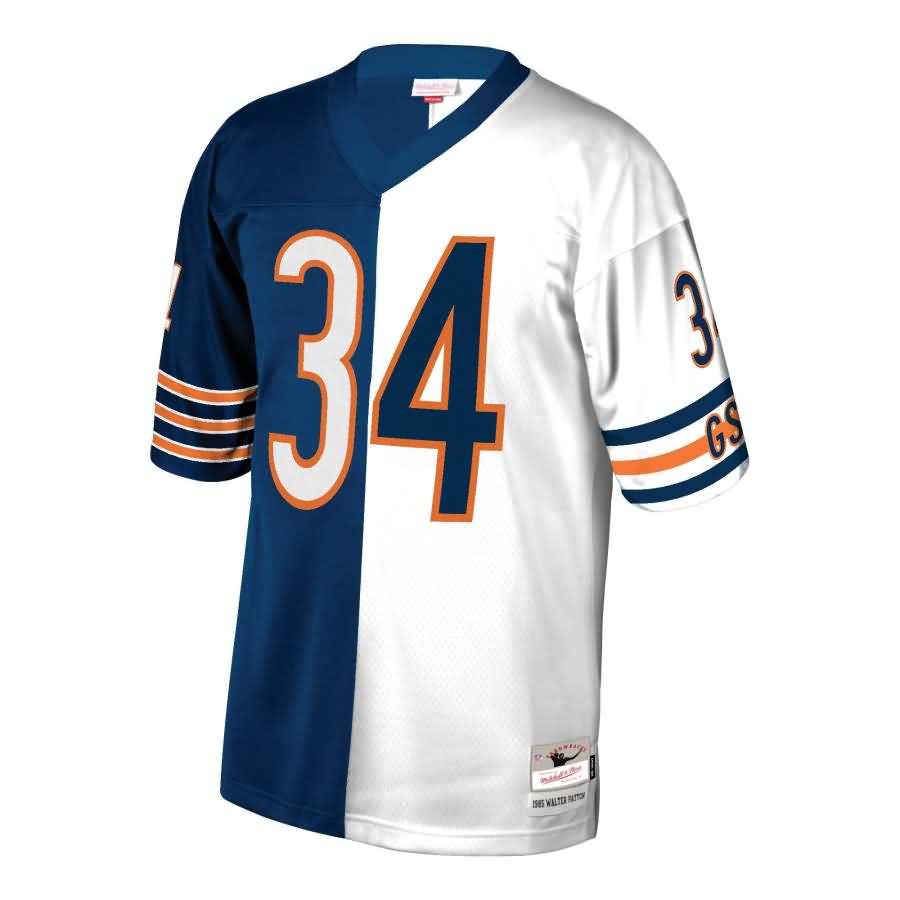 Walter Payton Chicago Bears Mitchell & Ness Retired Player Split Replica Jersey - Navy/White