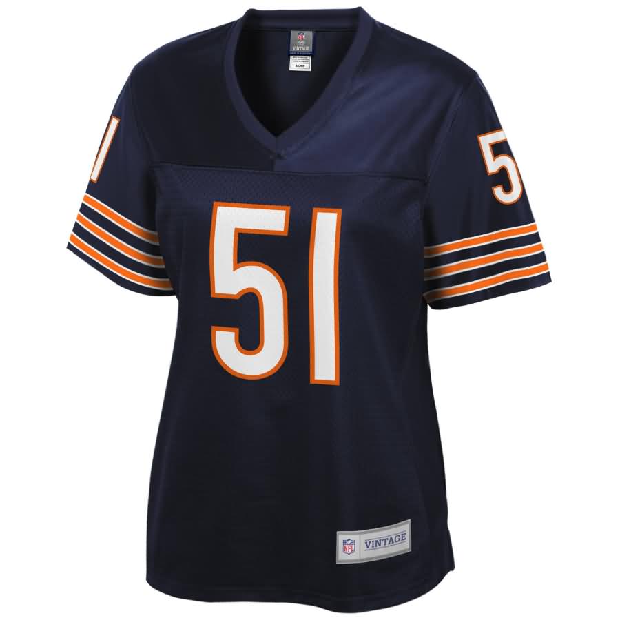 Dick Butkus Chicago Bears NFL Pro Line Women's Retired Player Jersey - Navy