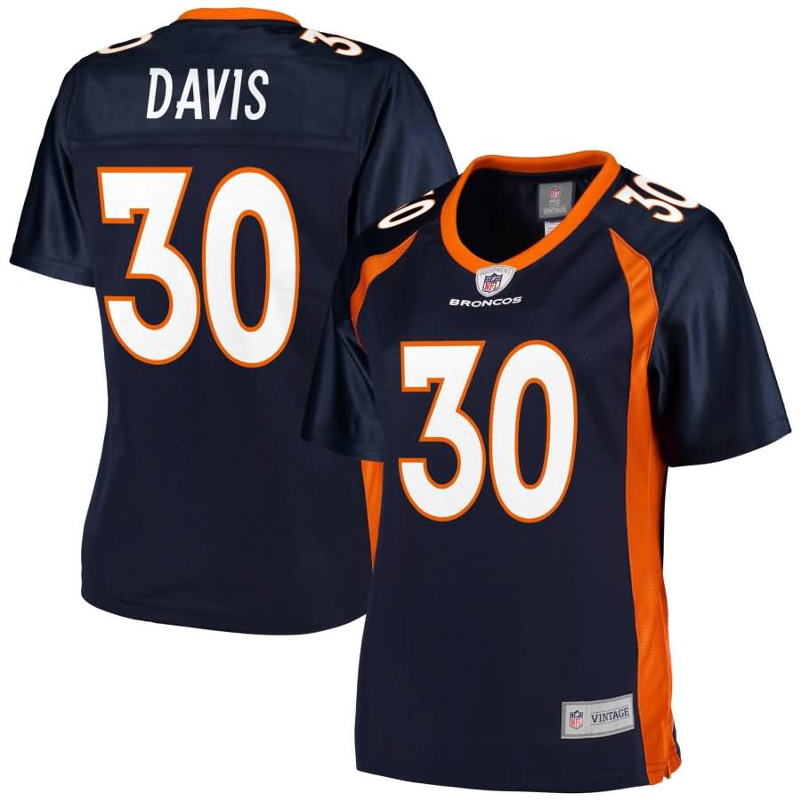 Terrell Davis Denver Broncos NFL Pro Line Women's Retired Player Jersey - Navy