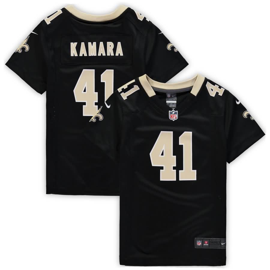 Alvin Kamara New Orleans Saints Nike Girls Youth Game Jersey - Black