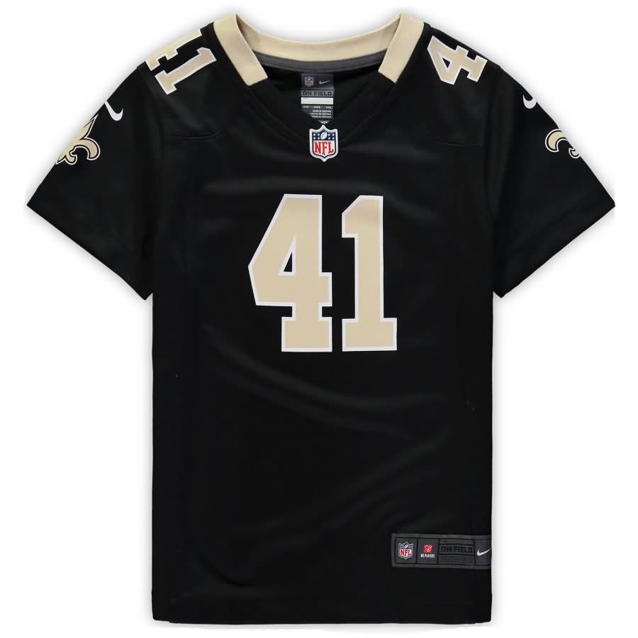 Alvin Kamara New Orleans Saints Nike Girls Youth Game Jersey - Black