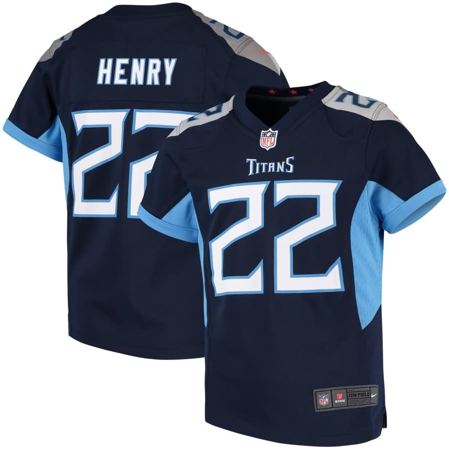 Derrick Henry Tennessee Titans Nike Girls Youth Game Jersey - Navy