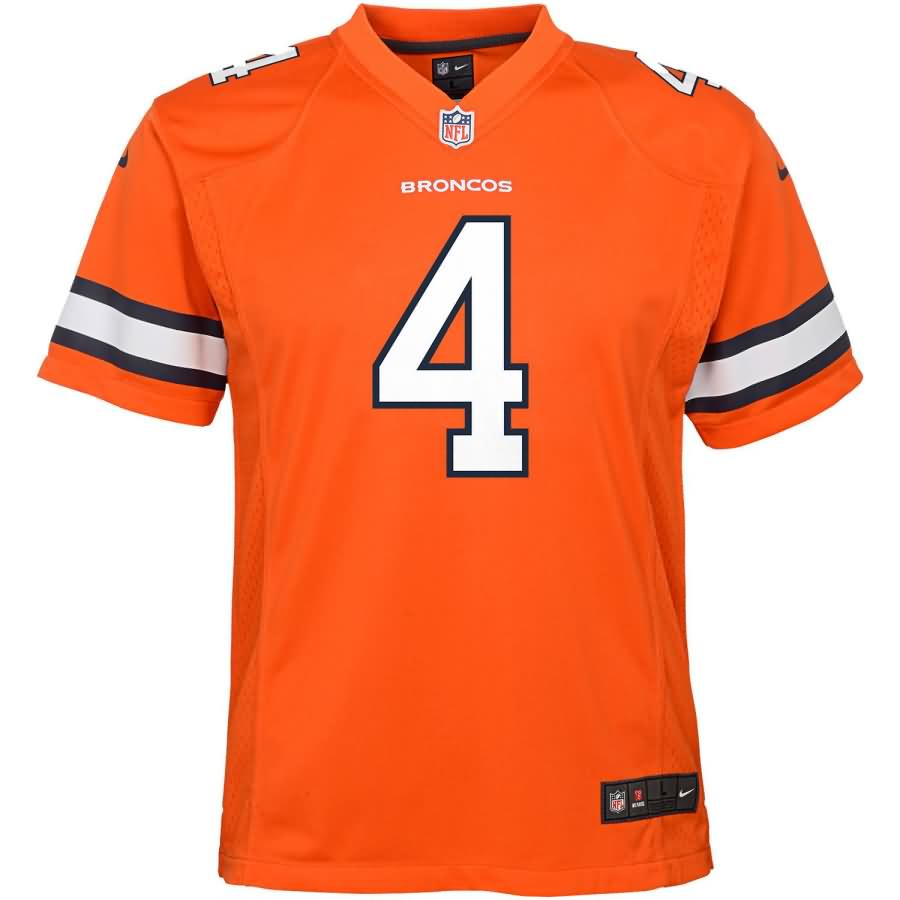 Case Keenum Denver Broncos Nike Youth Color Rush Player Game Jersey - Orange