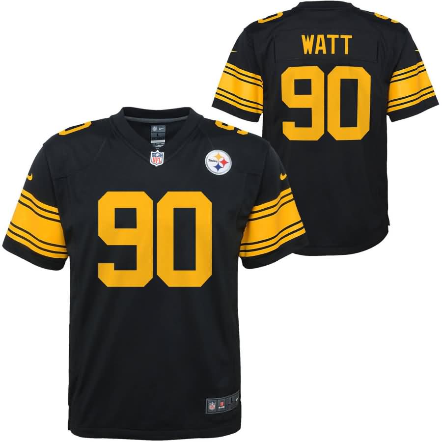 T.J. Watt Pittsburgh Steelers Nike Youth Color Rush Player Game Jersey - Black