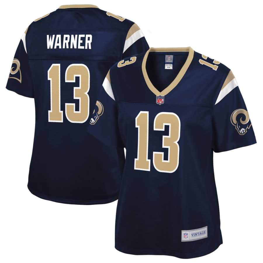 Kurt Warner St. Louis Rams NFL Pro Line Women's Retired Player Jersey - Navy