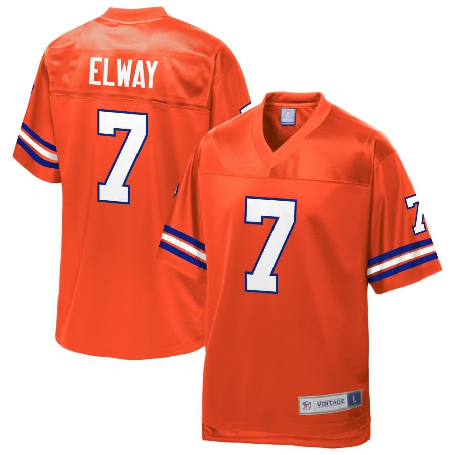 John Elway Denver Broncos NFL Pro Line Retired Player Jersey - Orange