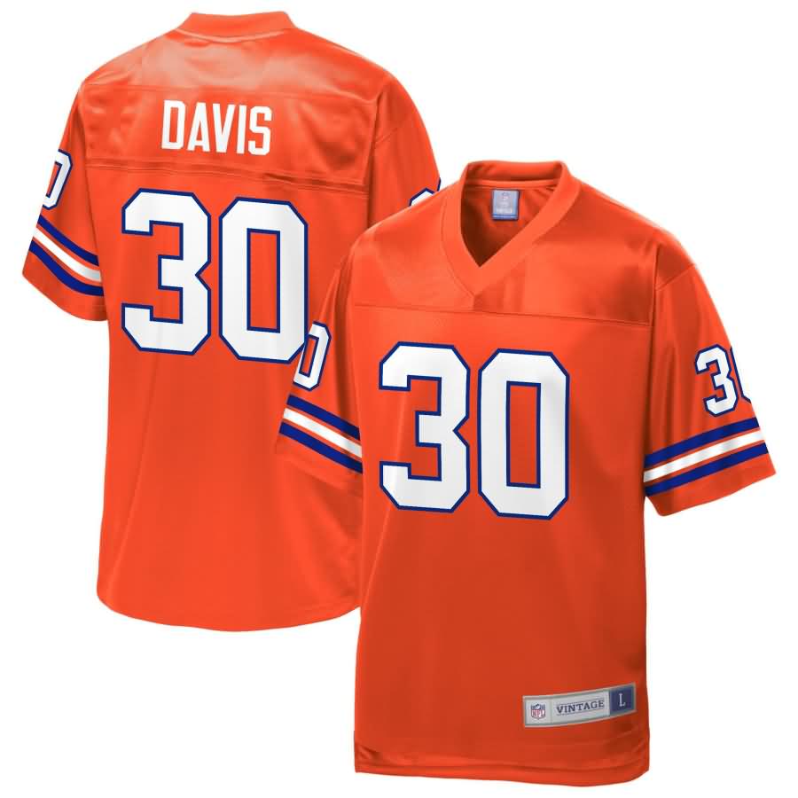 Terrell Davis Denver Broncos NFL Pro Line Retired Player Jersey - Orange