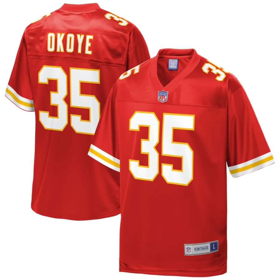 Christian Okoye Kansas City Chiefs NFL Pro Line Retired Player Jersey - Red