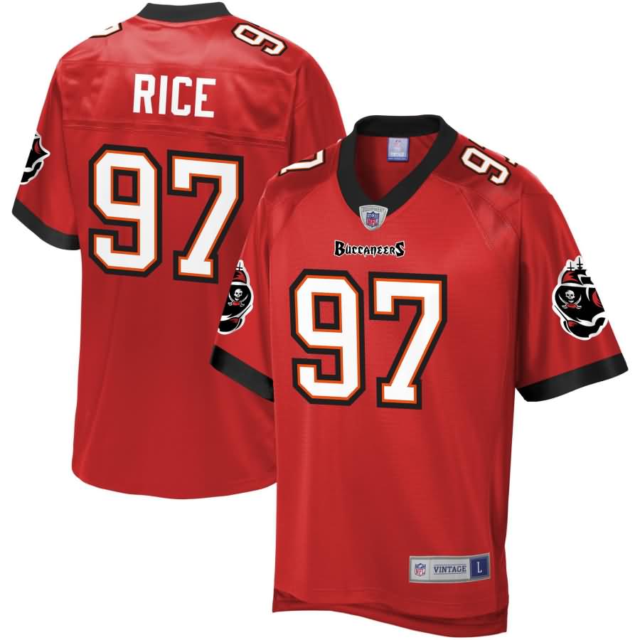 Simeon Rice Tampa Bay Buccaneers NFL Pro Line Retired Player Jersey - Red