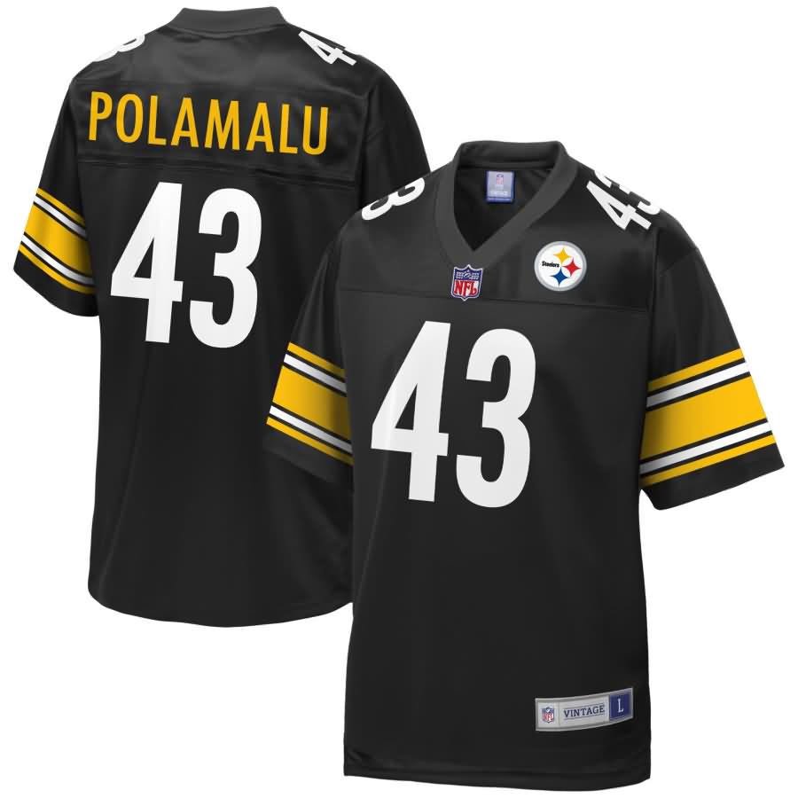 Troy Polamalu Pittsburgh Steelers NFL Pro Line Retired Player Jersey - Black