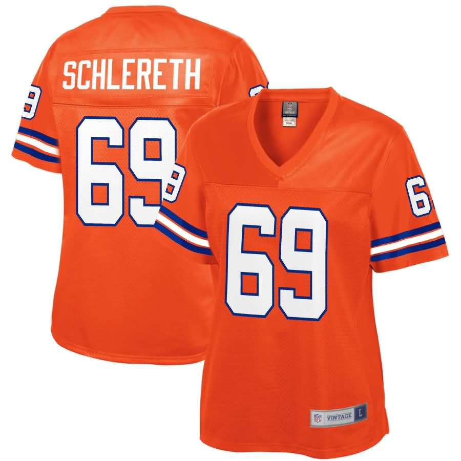 Mark Schlereth Denver Broncos NFL Pro Line Women's Retired Player Jersey - Orange