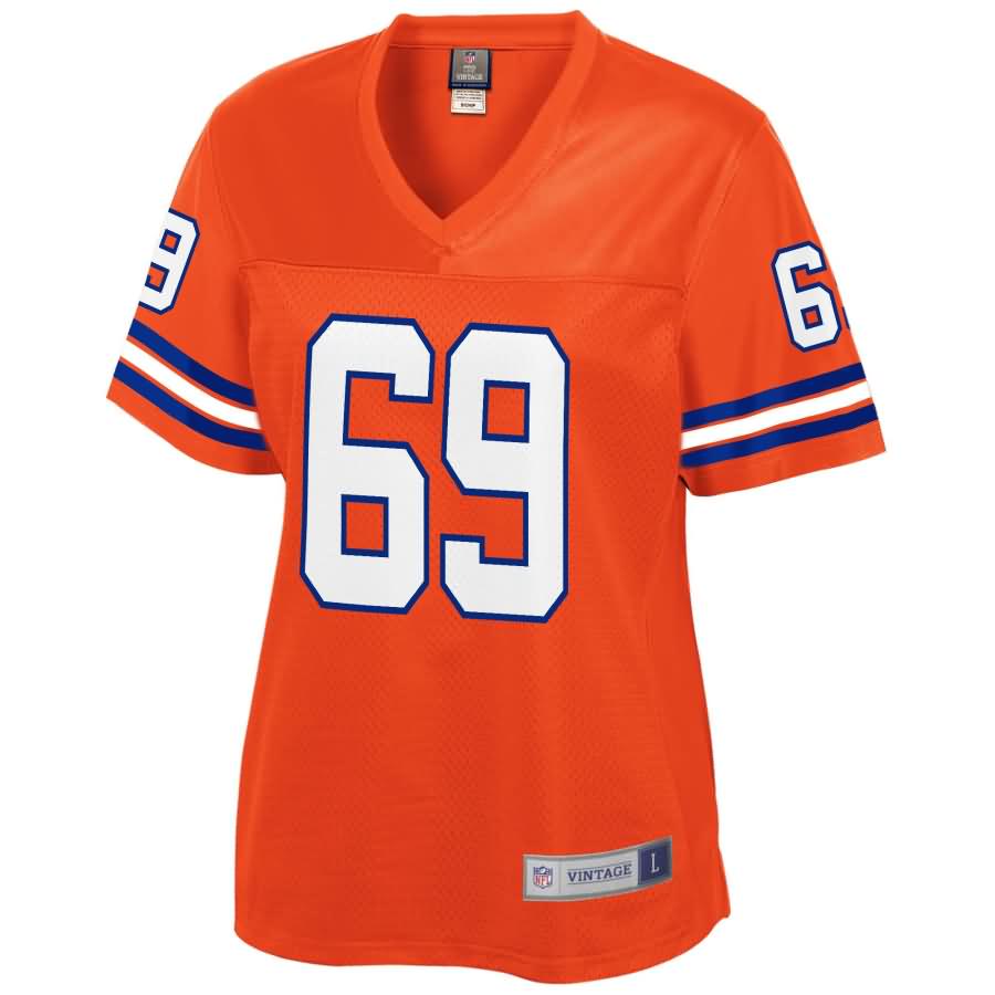 Mark Schlereth Denver Broncos NFL Pro Line Women's Retired Player Jersey - Orange