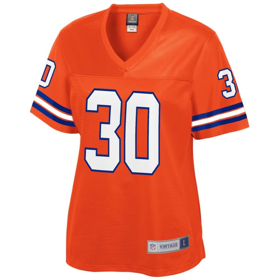 Terrell Davis Denver Broncos NFL Pro Line Women's Retired Player Jersey - Orange