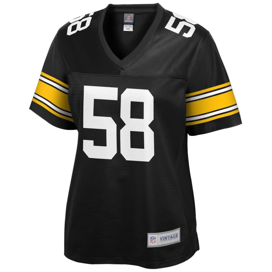 Jack Lambert Pittsburgh Steelers NFL Pro Line Women's Retired Player Jersey - Black