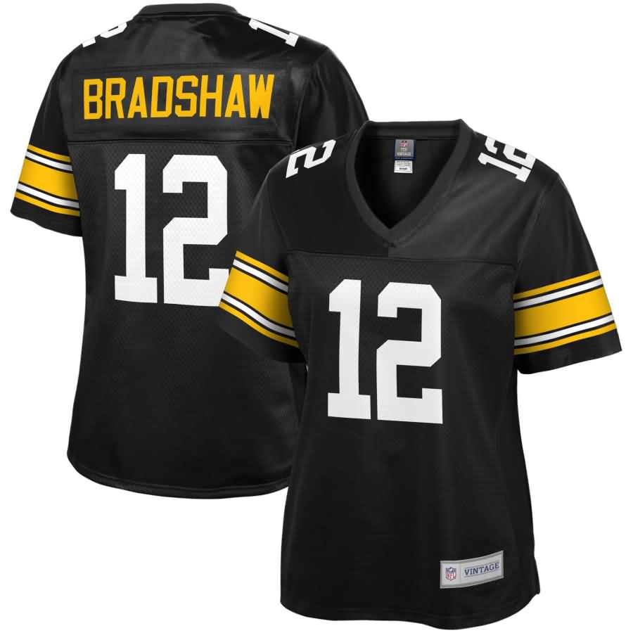 Terry Bradshaw Pittsburgh Steelers NFL Pro Line Women's Retired Player Jersey - Black