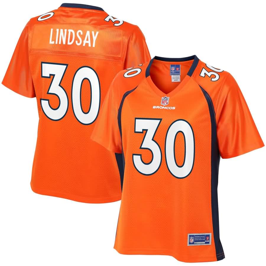 Phillip Lindsay Denver Broncos NFL Pro Line Women's Player Jersey - Orange