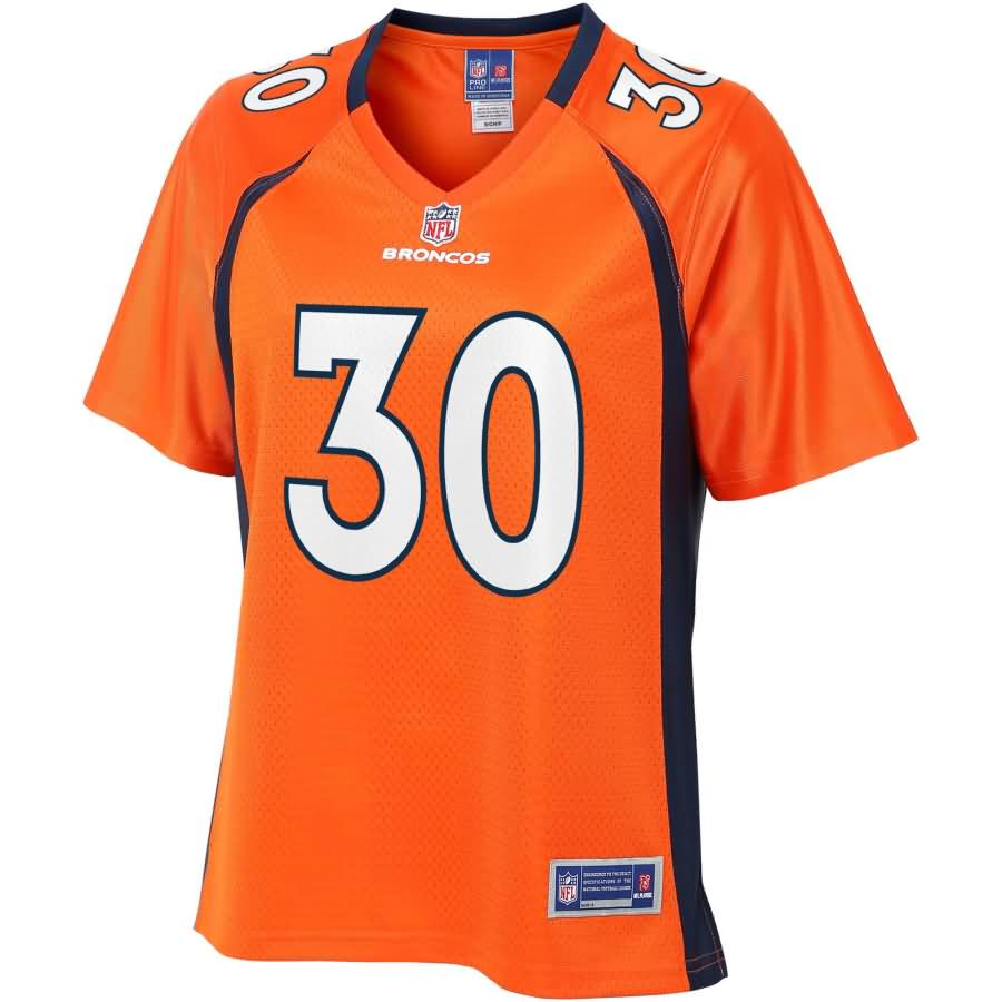 Phillip Lindsay Denver Broncos NFL Pro Line Women's Player Jersey - Orange