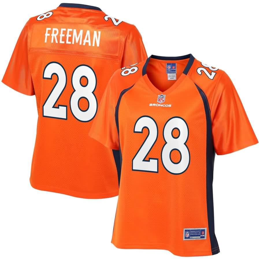 Royce Freeman Denver Broncos NFL Pro Line Women's Player Jersey - Orange