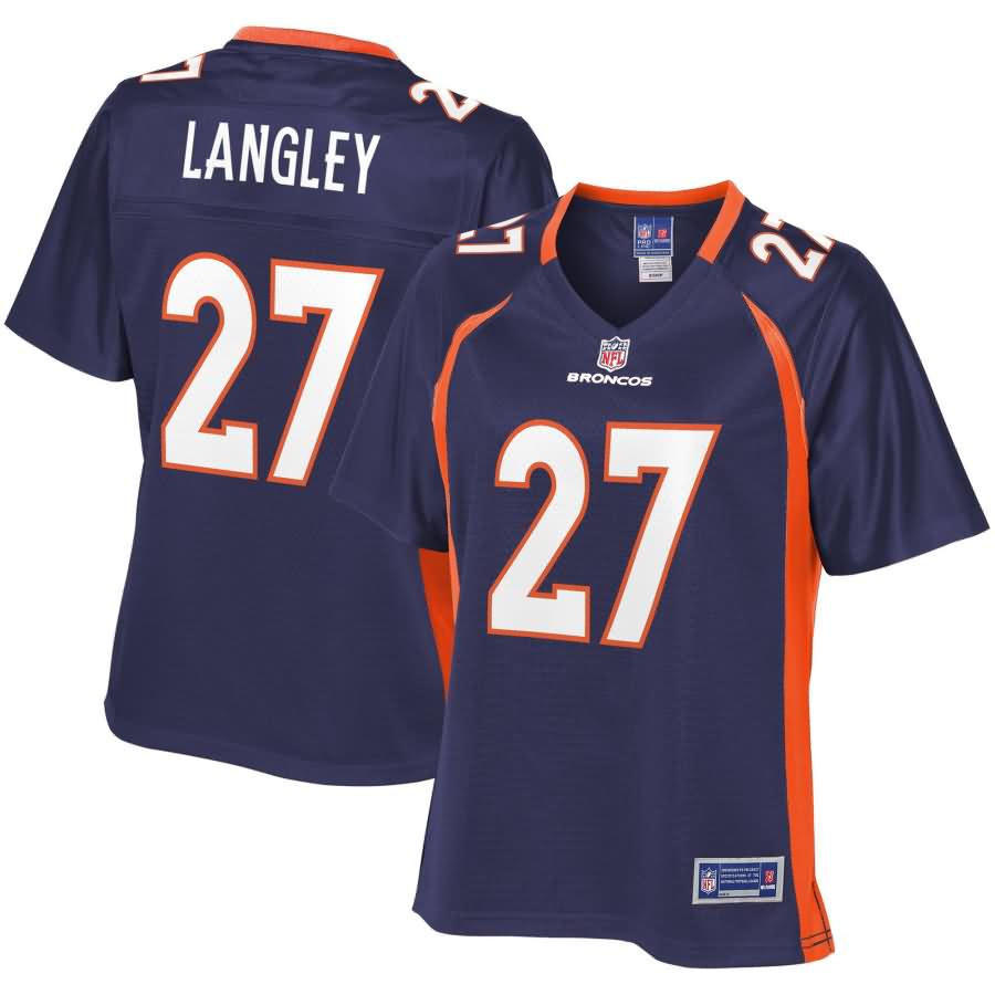 Brendan Langley Denver Broncos NFL Pro Line Women's Alternate Player Jersey - Navy