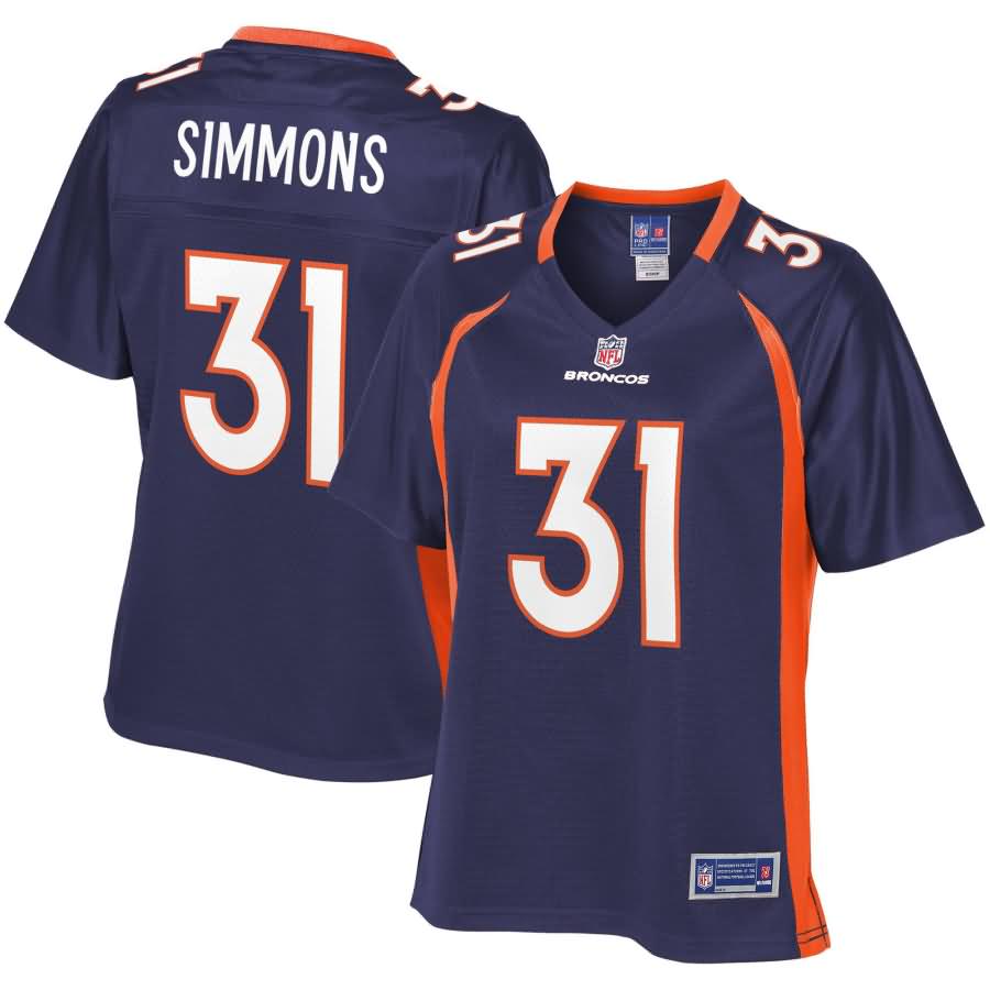 Justin Simmons Denver Broncos NFL Pro Line Women's Alternate Player Jersey - Navy