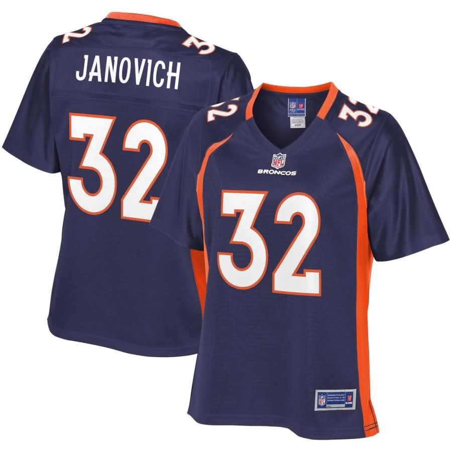 Andy Janovich Denver Broncos NFL Pro Line Women's Alternate Player Jersey - Navy