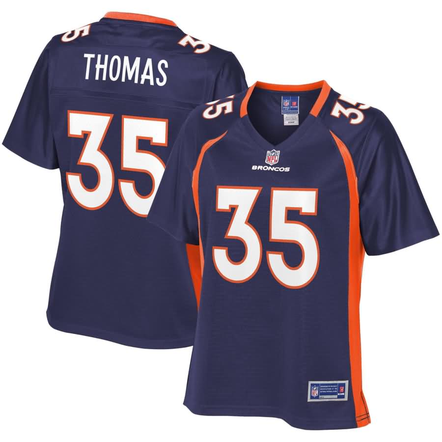 Dymonte Thomas Denver Broncos NFL Pro Line Women's Alternate Player Jersey - Navy