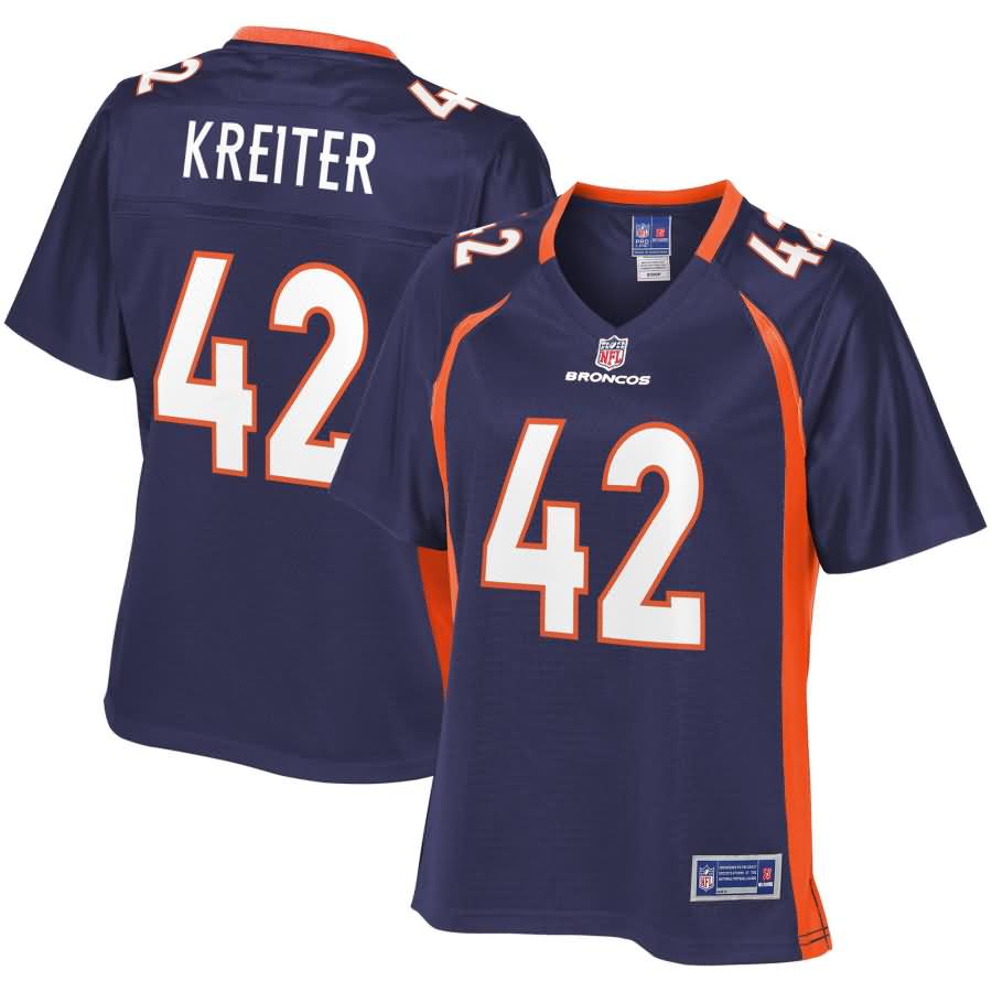 Casey Kreiter Denver Broncos NFL Pro Line Women's Alternate Player Jersey - Navy