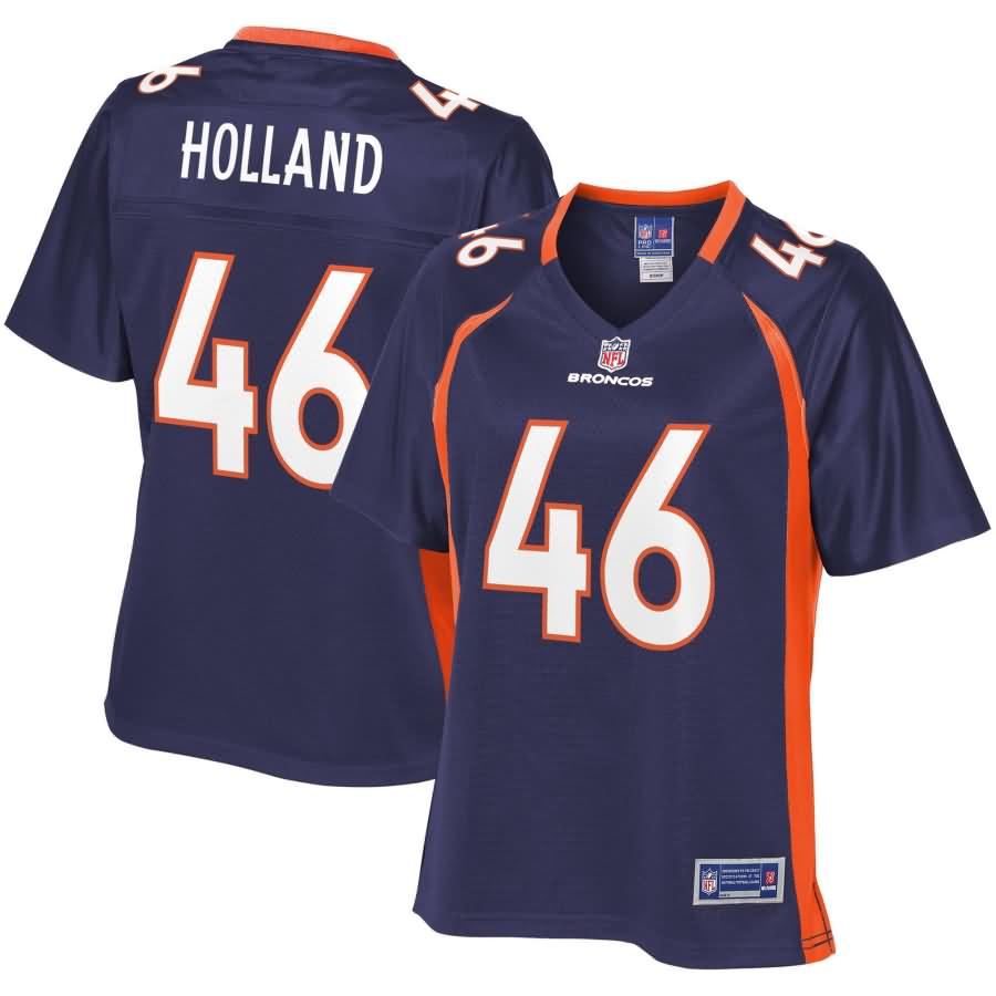 Jeff Holland Denver Broncos NFL Pro Line Women's Alternate Player Jersey - Navy